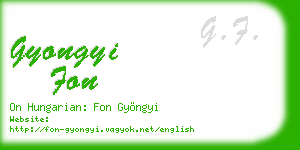 gyongyi fon business card